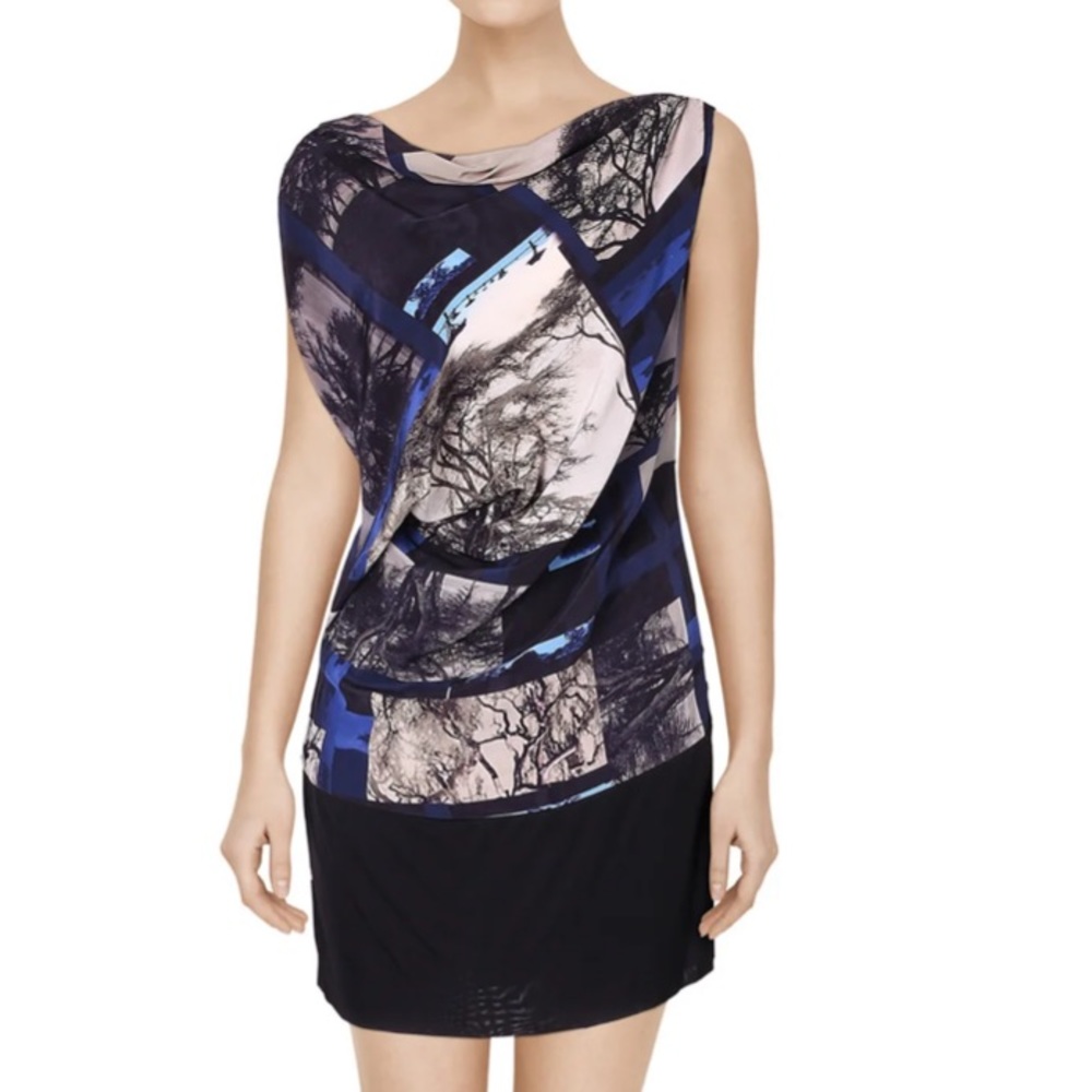 EDUN Silk Draped Dress Size Medium